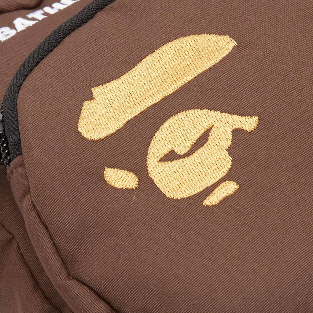 A Bathing Ape Men's Head Mini Bag Brown
